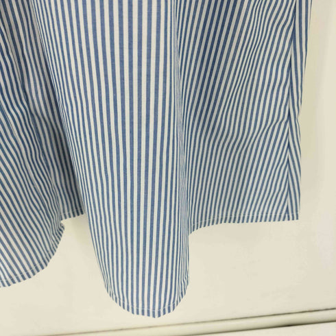 FOUND GOOD ストライプデザイン バンドカラー シャツ ワンピース レディース  S